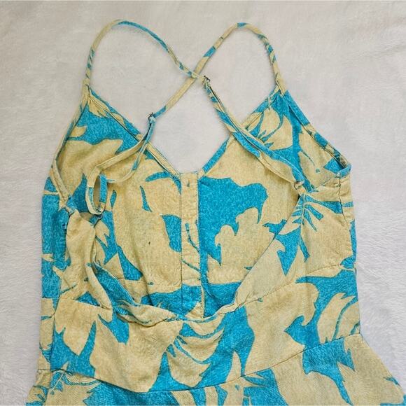 XiX Palms Mini Dress Womens Size XS Moloaki Flowy Hawaiian Low Back Beach - Picture 11 of 11